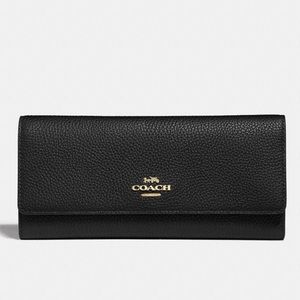 Coach Black Leather Wallet